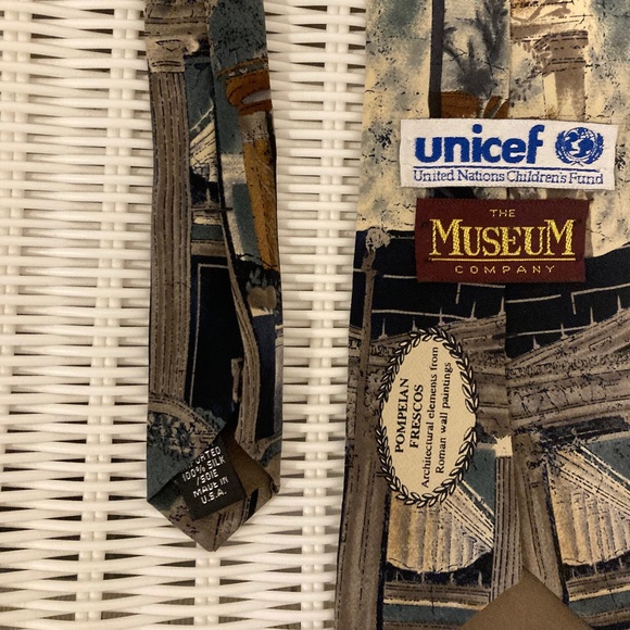 Silk Unicef The Museum Store Tie - Picture 2 of 12